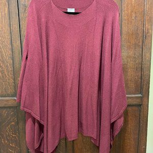 Chico's s/m, wine colored poncho.